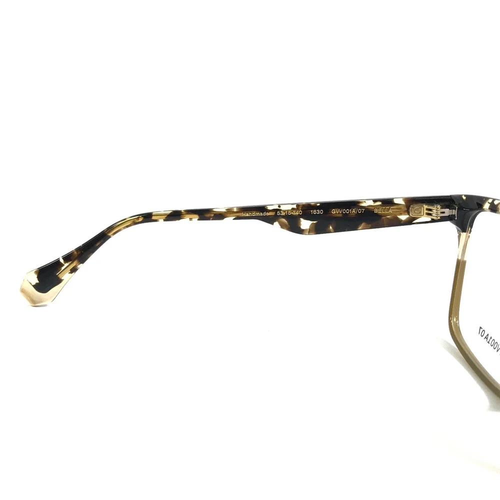 Gigi Studios Eyeglasses Frame BELLA GVV001A/07 Green Tortoise Full Rim 53-15-140